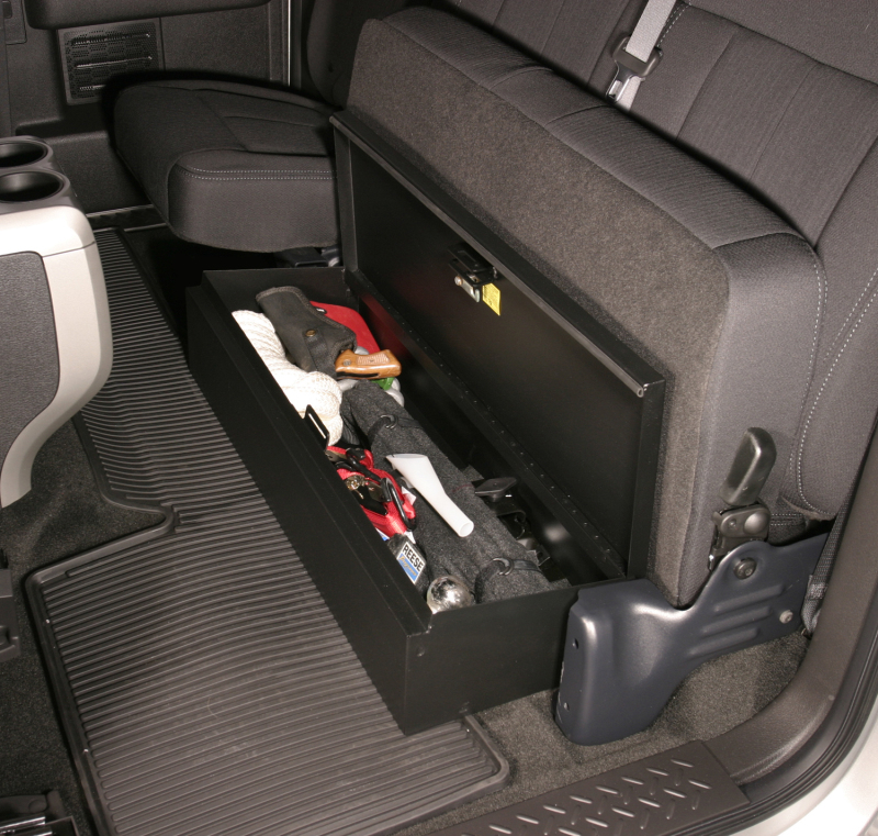 Ford F-150 Underseat Storage Box - Rear - Tuffy Products - Lockbox - Black - `09-`14